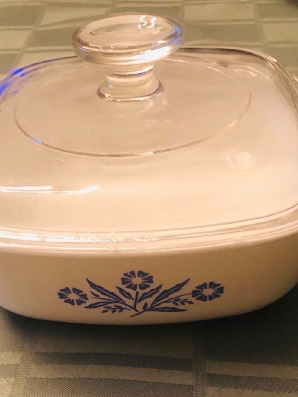 Vintage Corningware Blue Cornflower 1 QT. Casserole With Lid